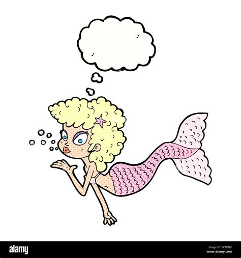Cartoon Mermaid Blowing Kiss Hi Res Stock Photography And Images Alamy