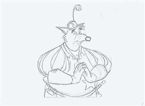 Robin Hood 1973 Concept Art For The Sheriff Of Nottingham By Milt Kahl Animated Drawings