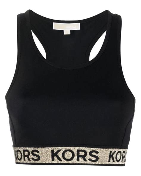 Michael Kors Synthetic Bra Lurex Clothing In Black Lyst