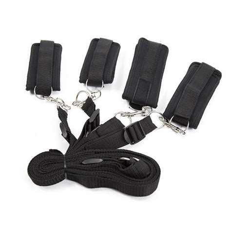 Bdsm Bondage Furniture Nylon Sponge Rope Under Bed Restraints Tools With Handcuffs Sex Toys For