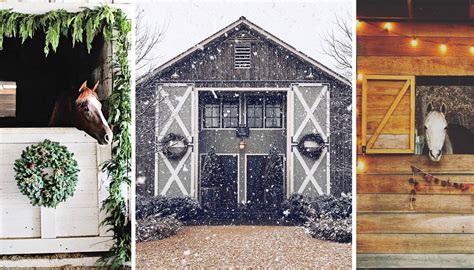 10 Decorated Barns To Get You In The Holiday Spirit The Plaid Horse