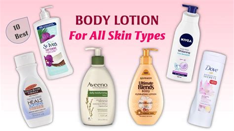 10 Best Body Lotion For All Skin Types In 2020 With Price Youtube