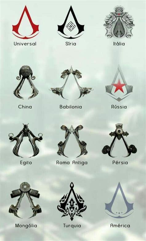Todos Os S Mbolos De Assassins Creed Assassin S Creed Brasil Amino