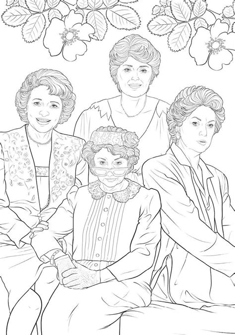 Golden Girls Coloring Book for A Quick Usage  Educative Printable