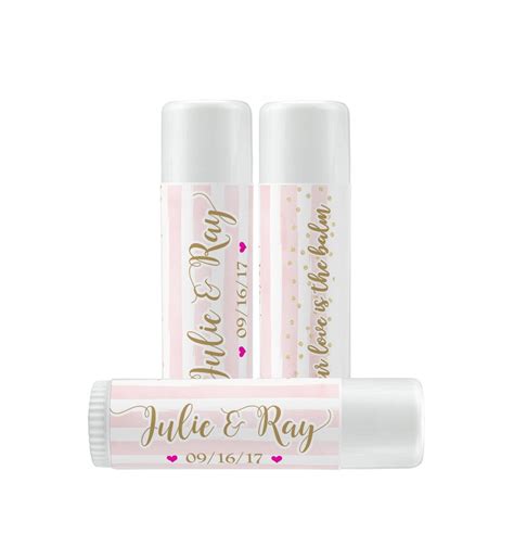 Lip Balm Labels Personalized Lip Balm Labels Pink And Gold Lip Balm