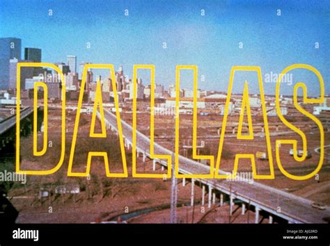 Dallas Title Logo Of The Us Tv Series Which Ran From 1978 To 1982 Stock