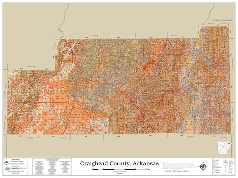 Craighead County Arkansas 2022 Soils Wall Map Mapping Solutions