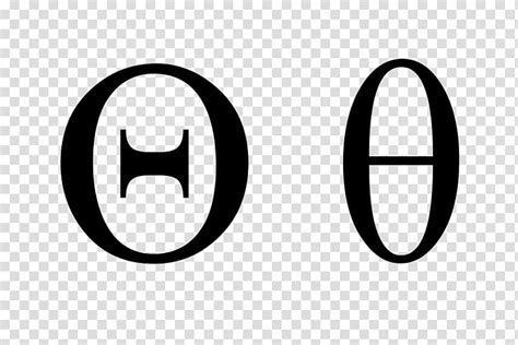 Theta Greek Alphabet Letter Symbol Transparent Background Png Clipart