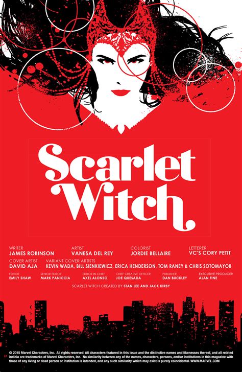 Read Online Scarlet Witch 2016 Comic Issue 1