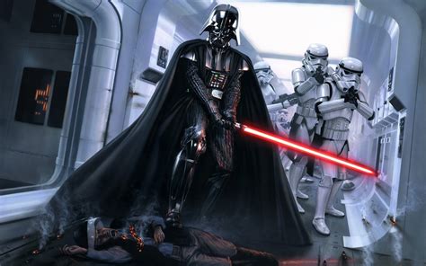 Wallpaper Star Wars Lightsaber Darth Vader Stormtrooper 1920x1200