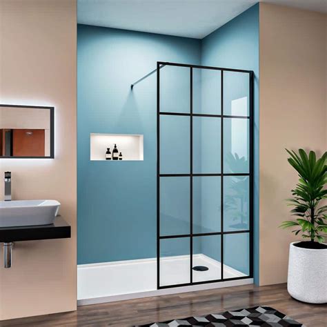 Dimakai 36 In W X 72 In H Single Fixed Frameless Shower Door