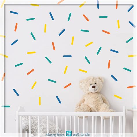 Sprinkles Stickers Sprinkles Wall Decals Confetti Wall Etsy