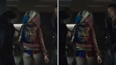 suicide squad margot robbie on rumours harley quinn s shorts were digitally altered the