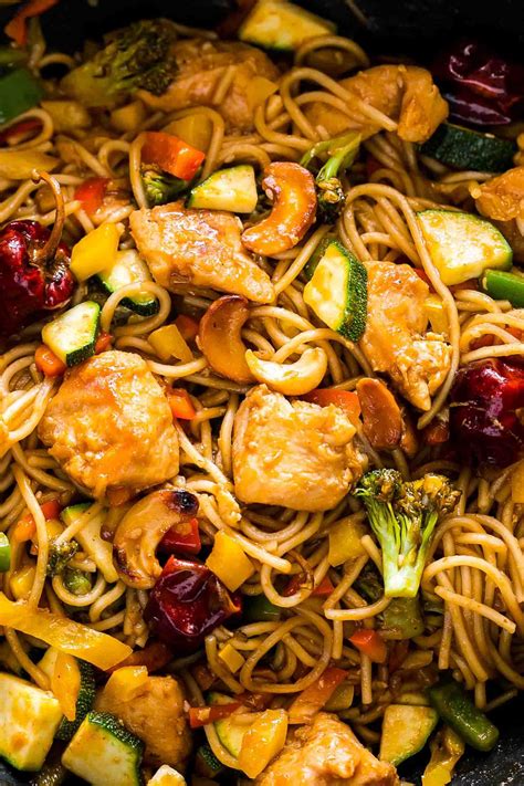 These items are the perfect accompaniment to wontons, soup, or spring rolls. Chinese Cashew Chicken Noodles Stir-Fry | Recipe | Cashew ...