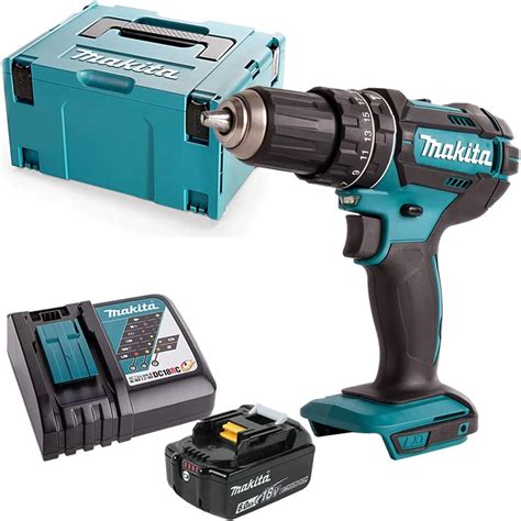 Makita Dhp482 Lxt 18v Combi Drill With 1 X 60ah Battery Charger Case And Inlay Uk