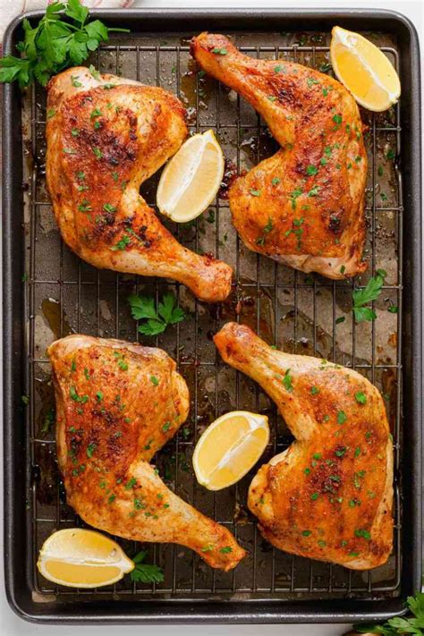 No hormones or steroids are added. Chicken Leg Quarters Recipe - How to Make Baked Chicken ...