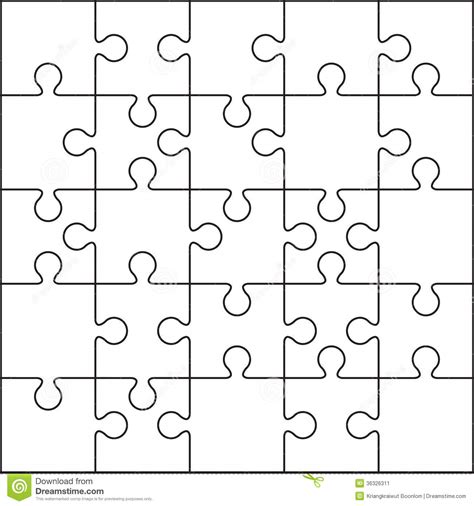 If you're a parent or teacher looking for a set of single puzzle pieces as part of a lesson plan, this is the place to get them. 25 Jigsaw Puzzle Blank Template Stock Illustration ...