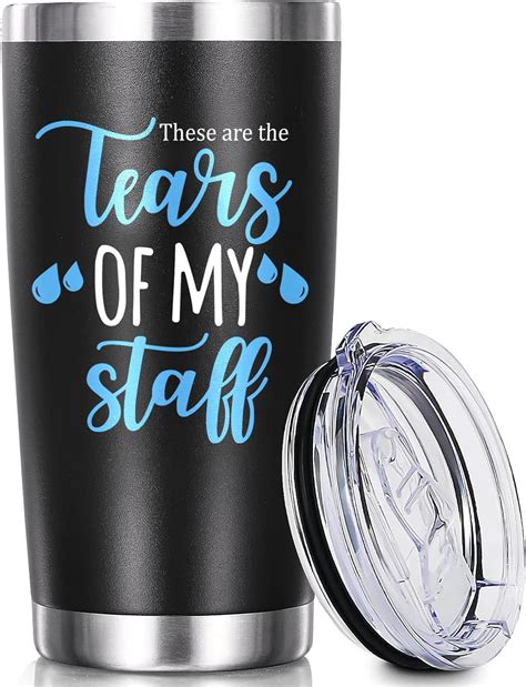 Amazon Com Boss Gifts For Men Women Tears Of My Staff Travel Coffee