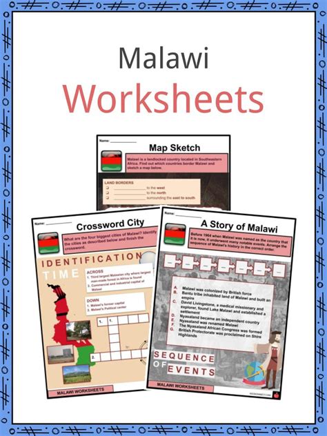 Malawi Facts Worksheets And Significant Cities For Kids