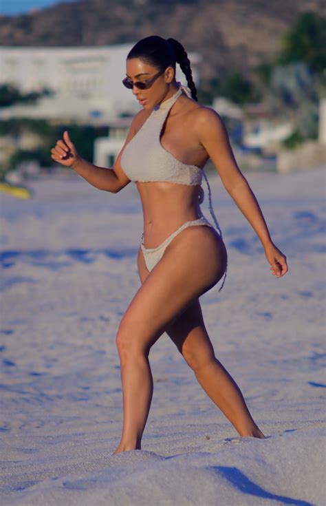 Kim Kardashian Shows Off Perky Butt On Mexican Beach Years After Cellulite Pics The Us Sun