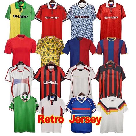 top grade thailand quality breathable quick dry classic retro shirt football jersey vintage