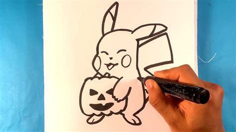 Of all the ways to say happy halloween, we think that coloring is the best. Pikachu Halloween Drawings - Pokemon - - YouTube
