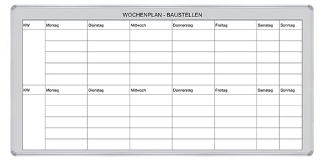 Leere tabelle zum ausdrucken : Wochenplan, individuell nach ihren Wünschen gestaltbar ...