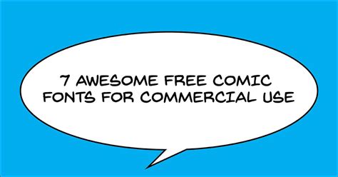 7 Awesome Free Comic Lettering Fonts For Commercial Use And How To Use Them Jason Thibault