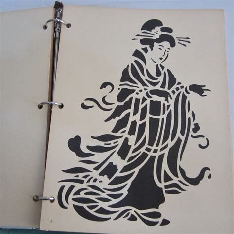 Vintage Japanese Stencils Asian Oriental Traditional Cutout Etsy