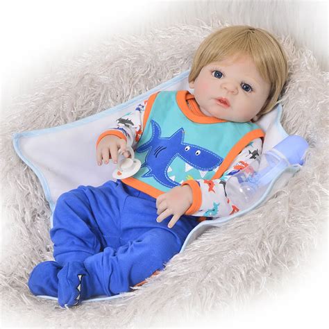 Buy Newborn Doll Realistic 57 Cm Full Silicone Baby