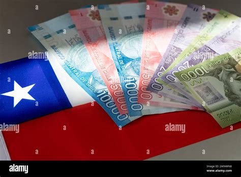 Chilean Banknotes Chile Money Stock Photos And Chilean Banknotes Chile