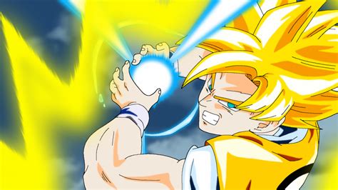 Super Saiyan Goku Kamehameha By Insanityash On Deviantart