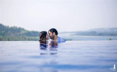Couple Photoshoot In Swimming Pool Wedabout