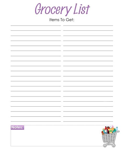 If you don't see a grocery list design or category that you want, please take a moment to let us know what you are looking for. 28 Free Printable Grocery List Templates | Kitty Baby Love