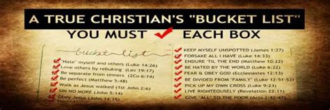 A True Christians Bucket List Eternal Evangelism