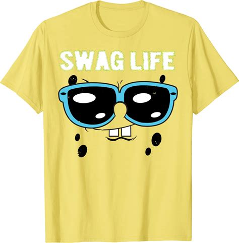 Spongebob Squarepants Swag Life Sunglasses T Shirt Clothing