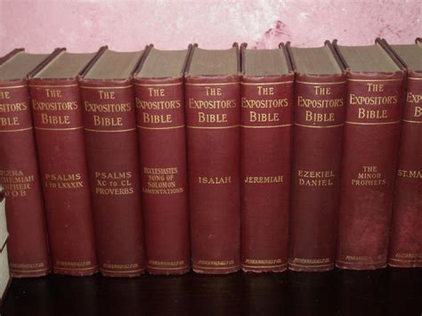 Rare Complete Antique Set Of 26 The Expositors Bible Commentary Nicoll 1900 1865965245