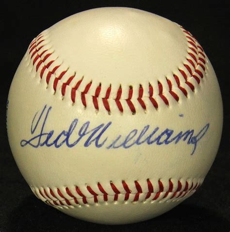 Ted Williams Signed Baseball Jsa Loa At Pristine Auction Ted