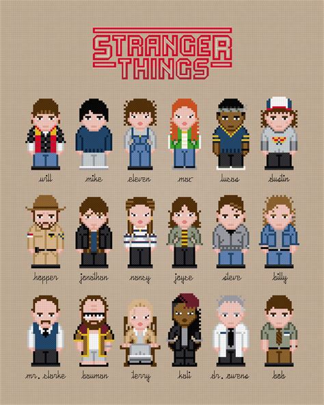Stranger Things 2 Cross Stitch Pattern