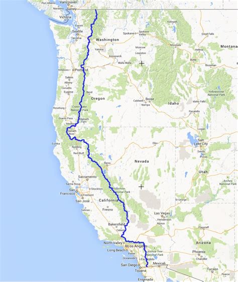 Pct Map Warrior Expeditions Pct Map California Printable Maps