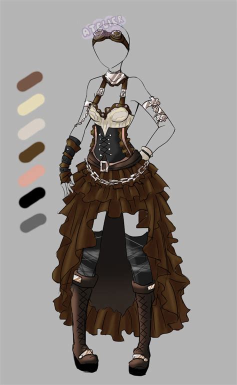 Custom Outfit 3 By Artemis Adopties On Deviantart Steampunk Clothing