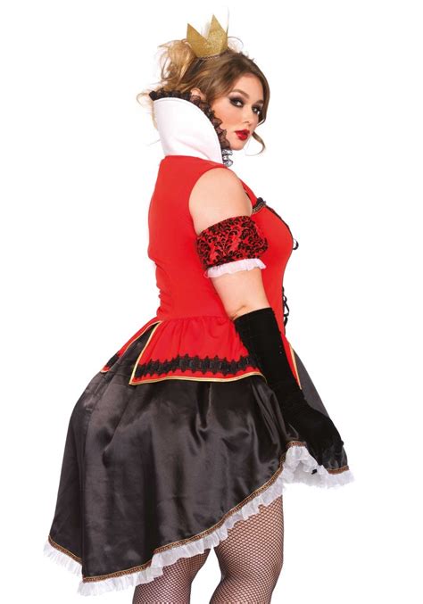 Plus Size Royally Sexy Queen Of Hearts Halloween Costume