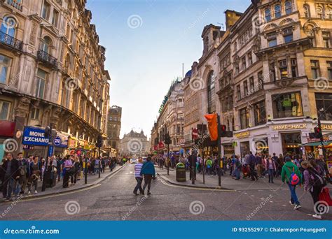 People Walking On Street Of London Editorial Photography Image Of