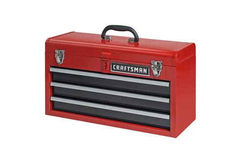 Craftsman 3 Drawer Portable Tool Chest Red