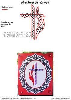Vinery stained glass studio stained glass. methodist cross more iris folding pattern crafts iris ...