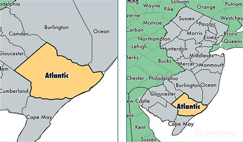 Atlantic County New Jersey Map Of Atlantic County Nj Where Is
