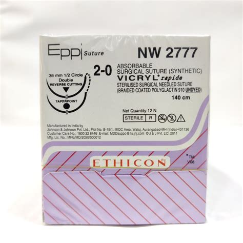 Ethicon Vicryl Rapide Nw2777 At Rs 3993box Ethicon Ligature In Delhi