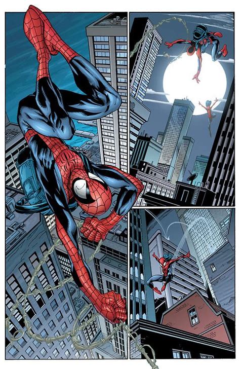 Ultimate Spider Man By Mark Bagley And Art Thibert Spiderman Artwork Marvel Spiderman Art Marvel