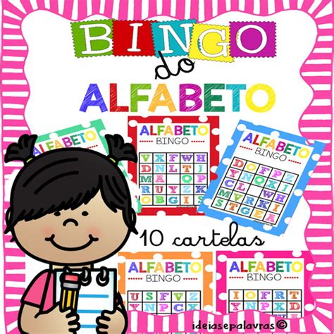 Jogo Pedagógico Bingo Do Alfabeto Alfabetização Elo7