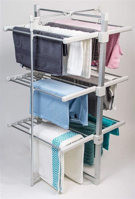 Shop for clothes drying rack online at target. Electric Clothes Airer Dryer Heated Indoor Horse Foldable ...